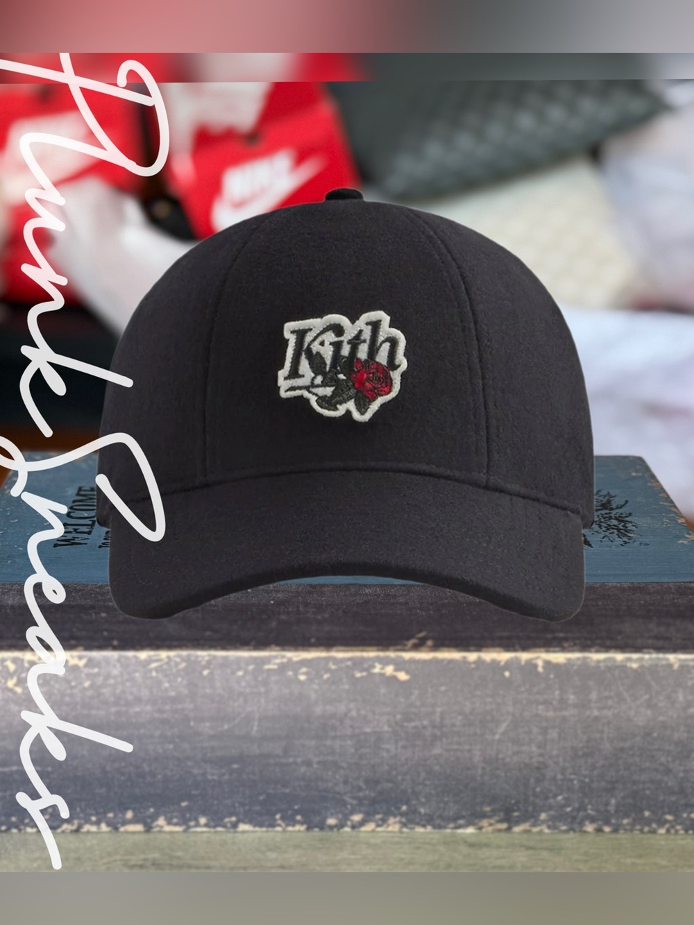 Kith Richards Wool Cricket Rose Cap Hat • Sandrift • 2024